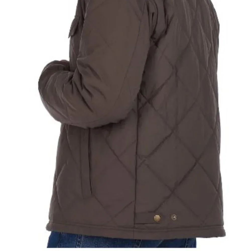 NWT! Barbour Men's Evenwood Quilted Jacket Dark Olive - Small - Picture 5 of 8